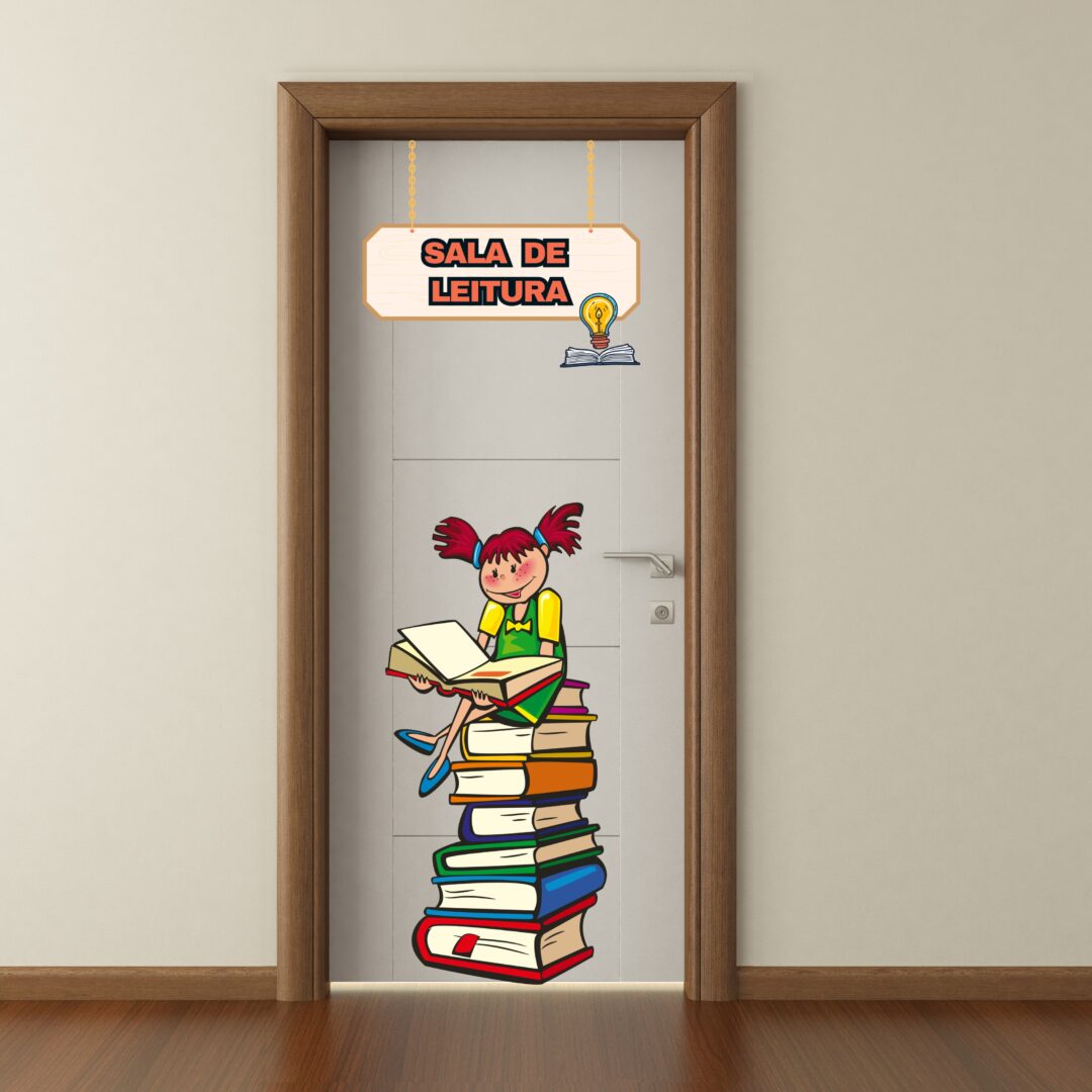 PAINEL DE PORTA / DECORAÇÃO  SALA DE LEITURA