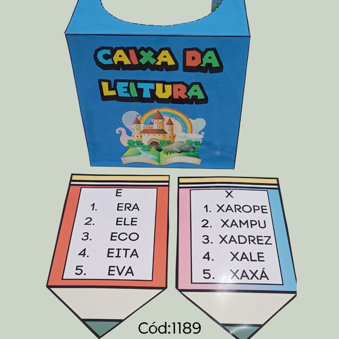 CAIXA PEDAGÓGICA / CAIXA DA LEITURA DE PALAVRAS