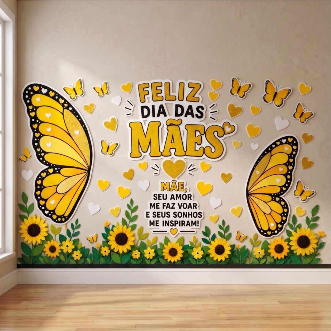 PAINEL / DECORAÇÃO DIA DAS MÃES: BORBOLETAS