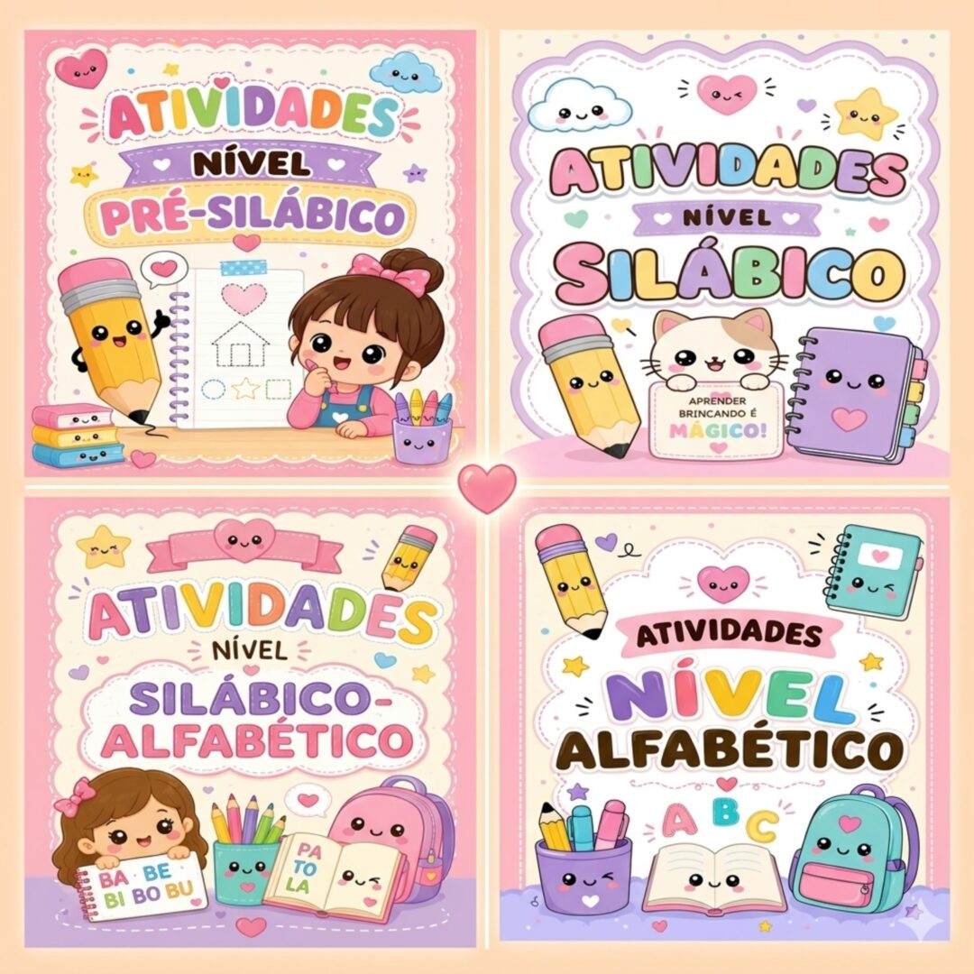 COMBO NÍVEIS DE ESCRITA