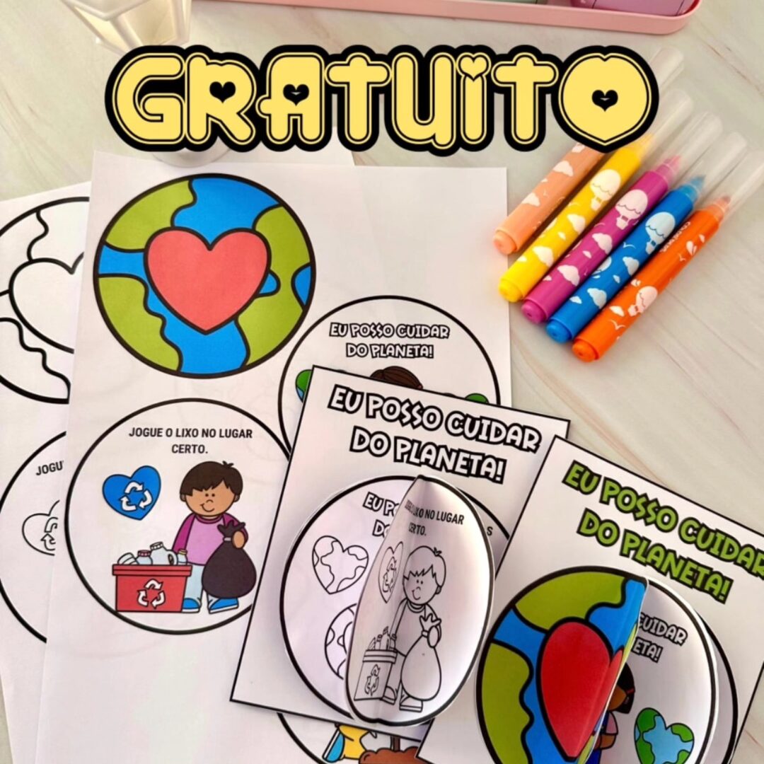 MINI LIVRO MEIO AMBIENTE: EU POSSO CUIDAR DO PLANETA