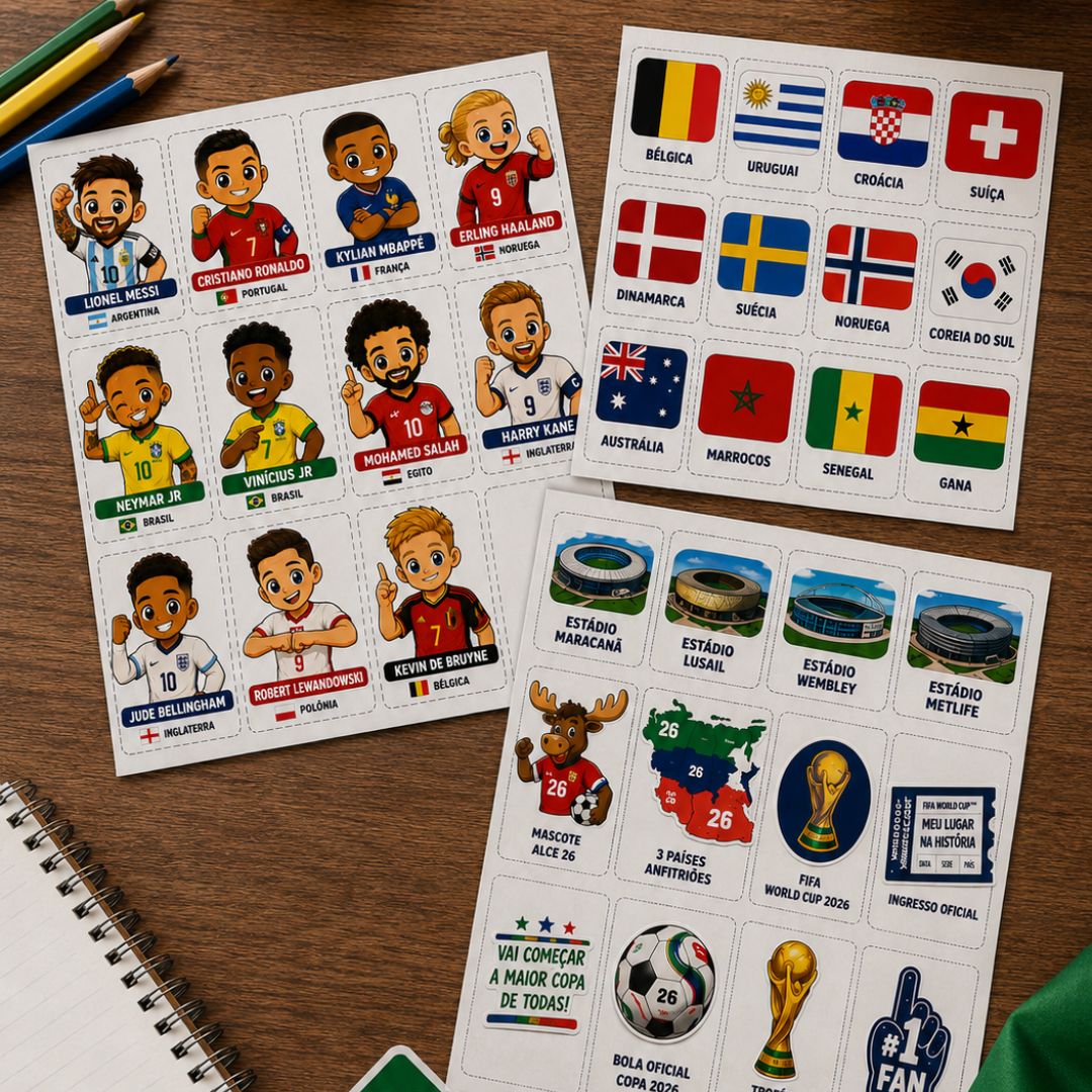 KIT ADESIVOS COPA 2026