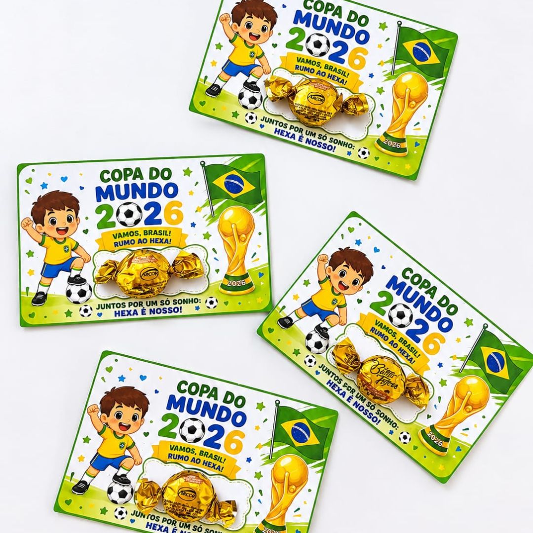 CARTÃO LEMBRANCINHA DA COPA 2026