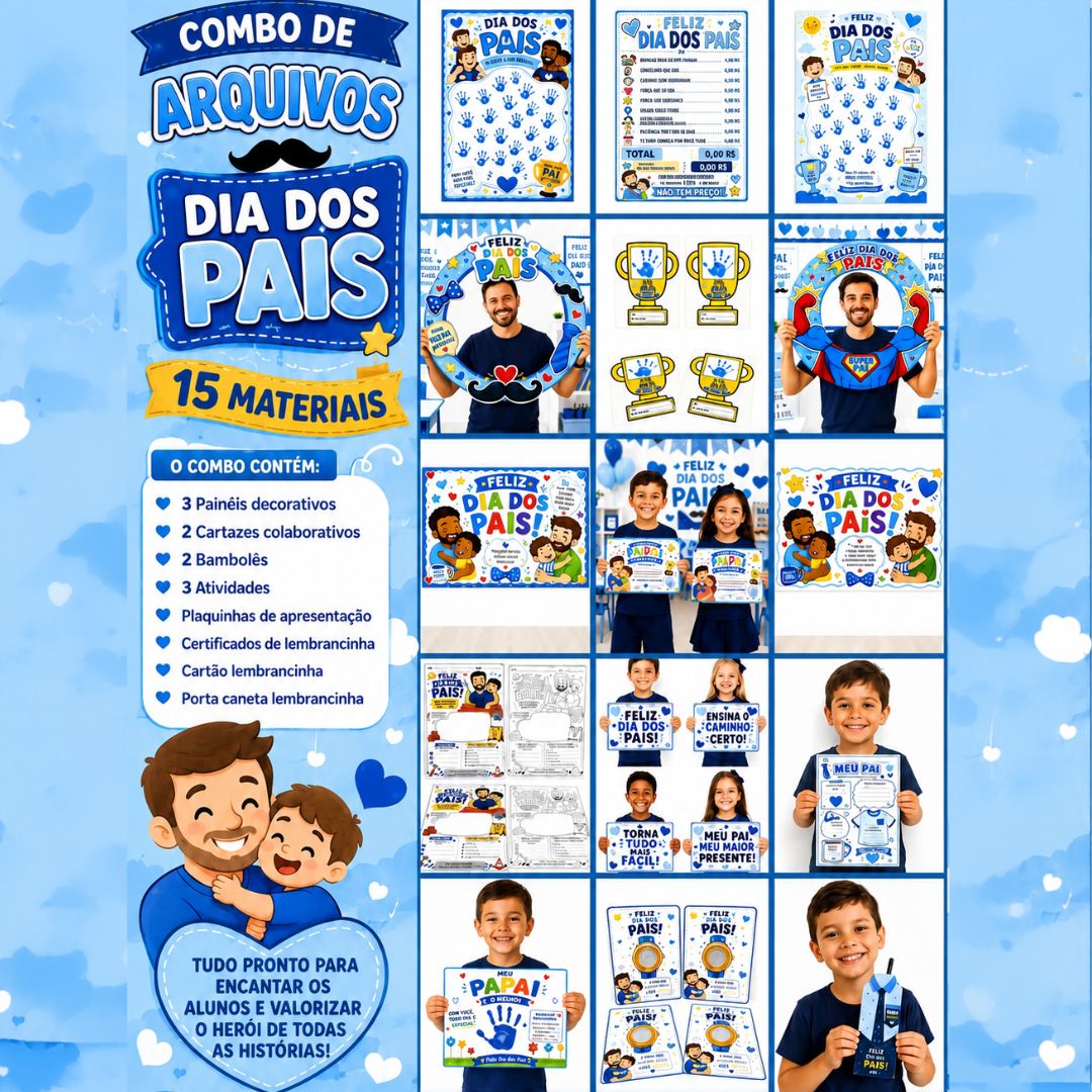 COMBO DE RECURSOS PARA O DIA DOS PAIS