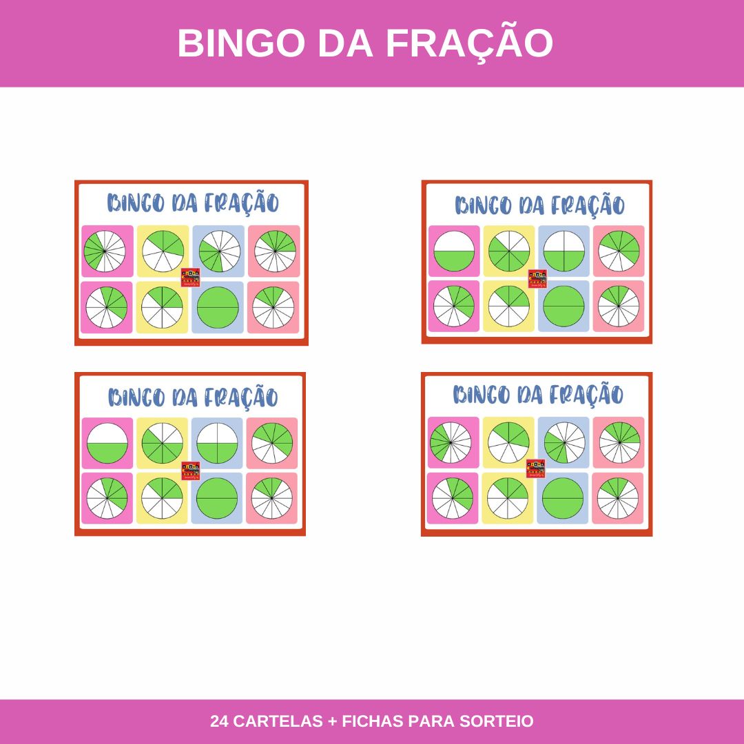BINGO DA REPRESENTAÇÃO DA FRAÇÃO
