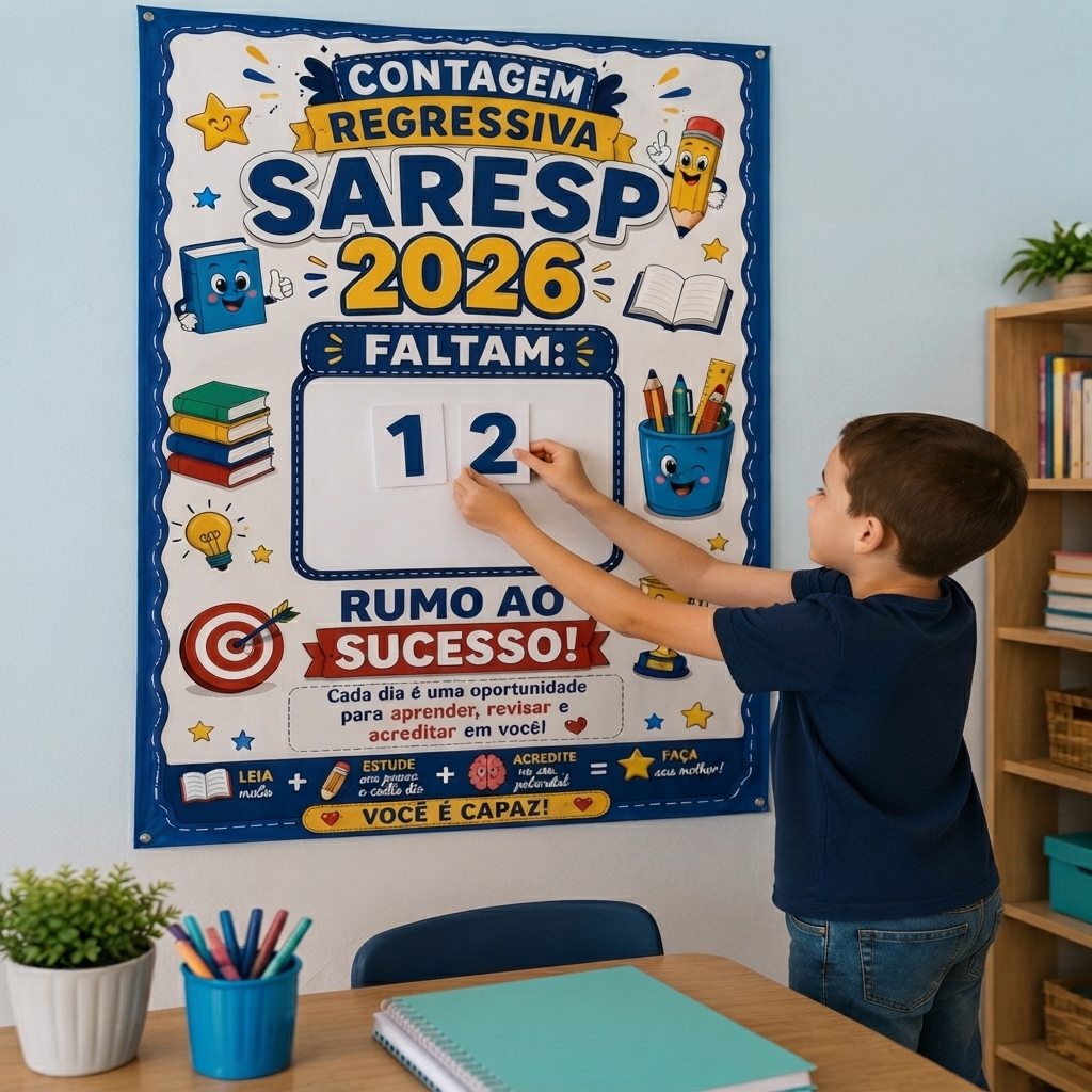 PAINEL CONTAGEM REGRESSIVA: SARESP 2026!