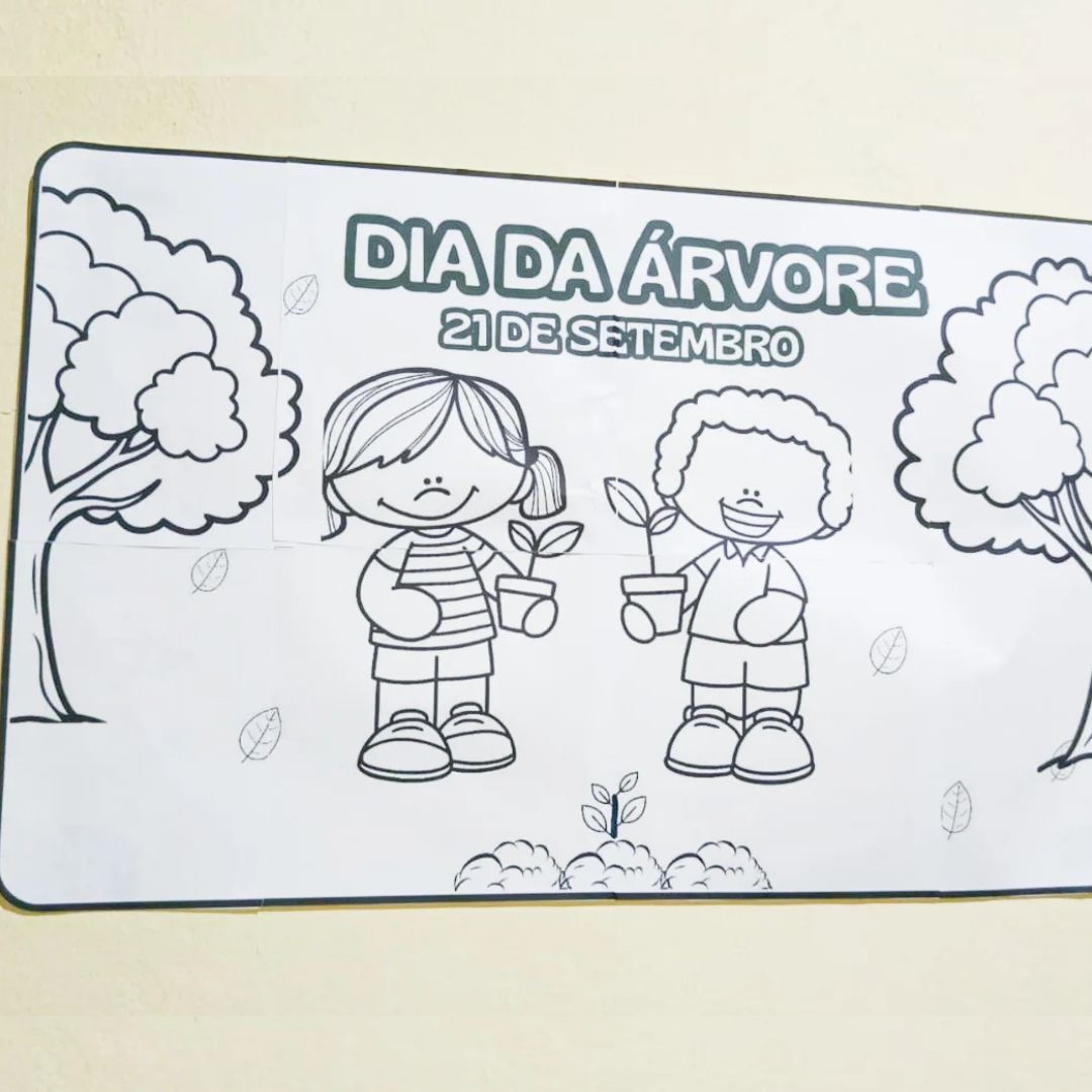 DECORAÇÃO / PAINEL COLABORATIVO: DIA DA ÁRVORE