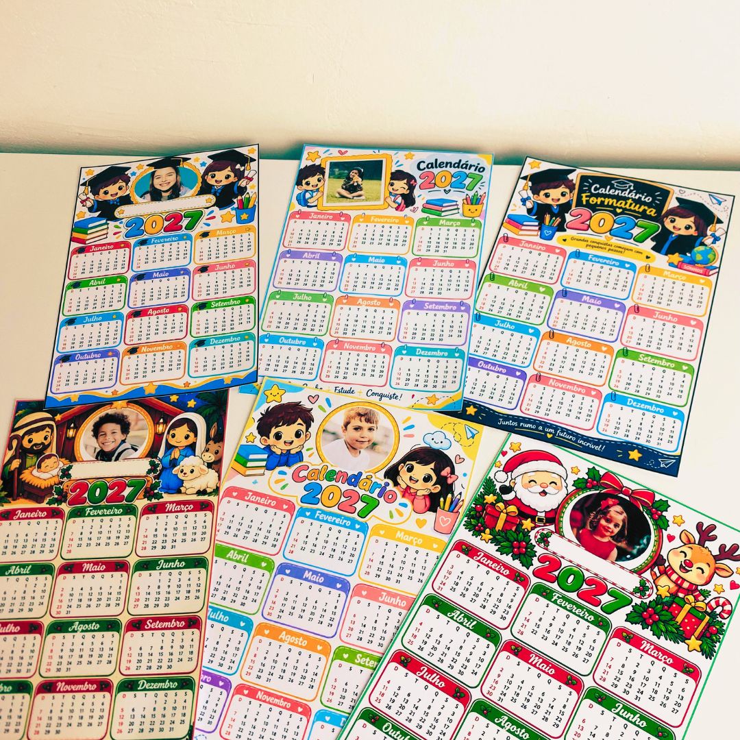 CALENDÁRIOS 2027 PERSONALIZADOS