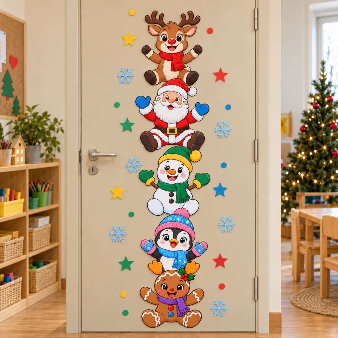 (sem título)PAINEL DE PORTA / DECORAÇÃO NATAL ; TURMA DO NATAL